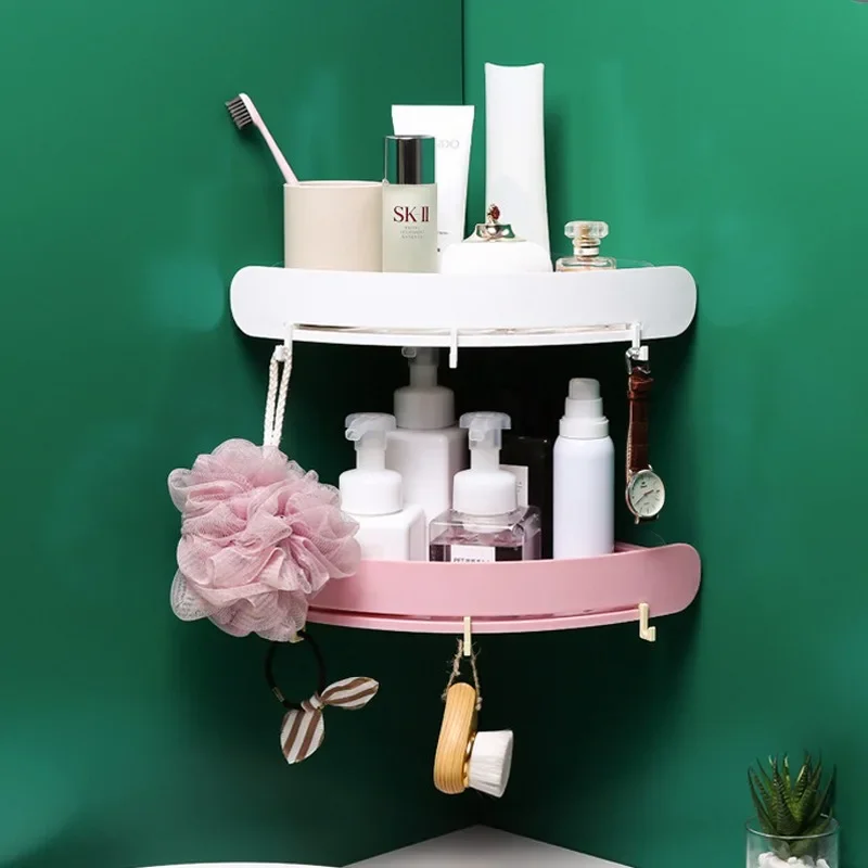 Plastic Bathroom Shelves Organizer Snap Up Corner Shelf Bathroom Corner Shelf Shower Storage Wall Holder Shampoo Holder