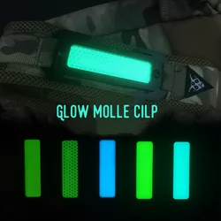 Luminous + Reflective Tactical Backpack Molle Webbed Decorative Clip Function Pack Accessories Refit