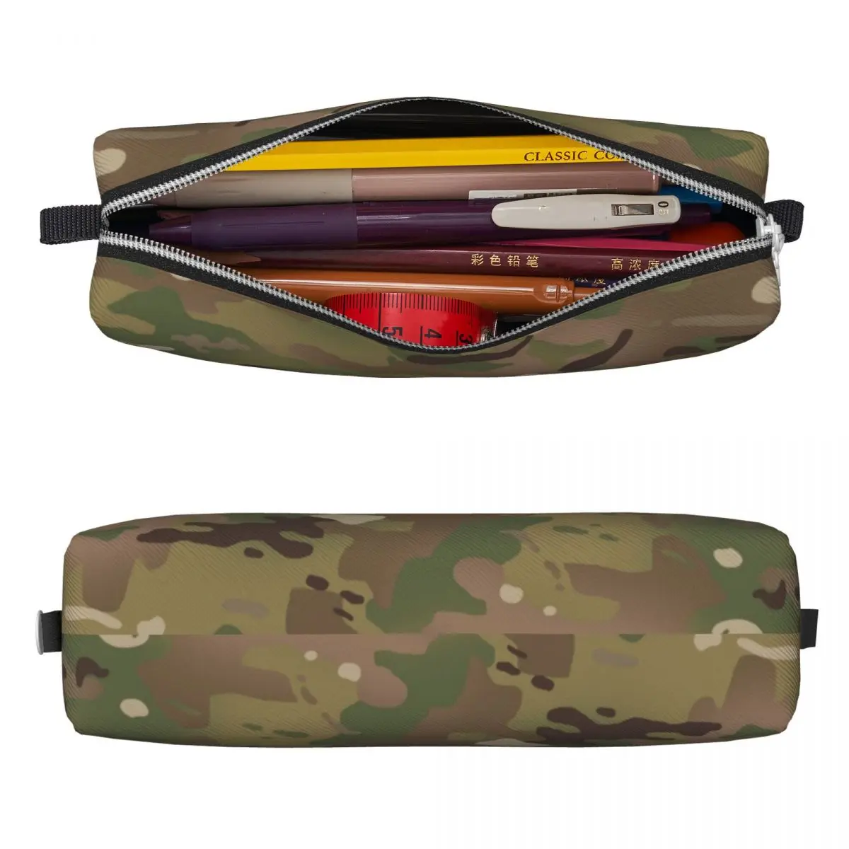 Lovely Military Camouflage Pencil Case Military Camo Pencil Box Pen Box for Student Large Storage Bag Office Gifts Stationery