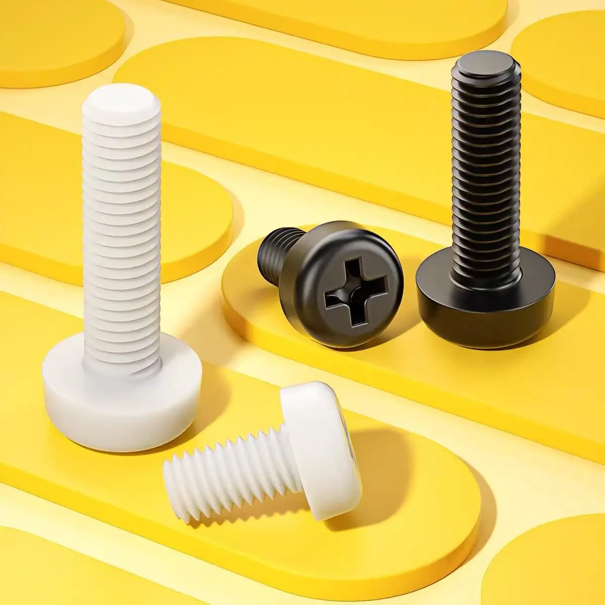 Gb818 Iso7045 Din7985 Recessed Pan Nylon Plastic Phillips Screw