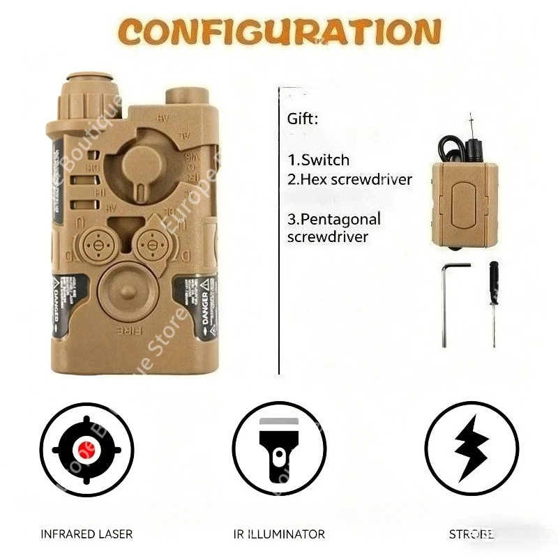 NGAL Gen Cell Holder Shell Bright Green Hunting Optic Flash Blink Sensitive End Switch Picatinny Base Rail Parts