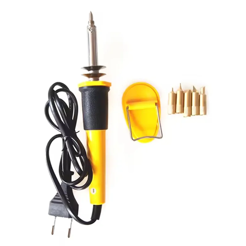 

Набор ручек для пирографии «сделай сам», 7 шт., ручка для резьбы по дереву с 5 подставками, аксессуары для рукоделия из дерева, инструмент для гравера, вилка стандарта США-AC08