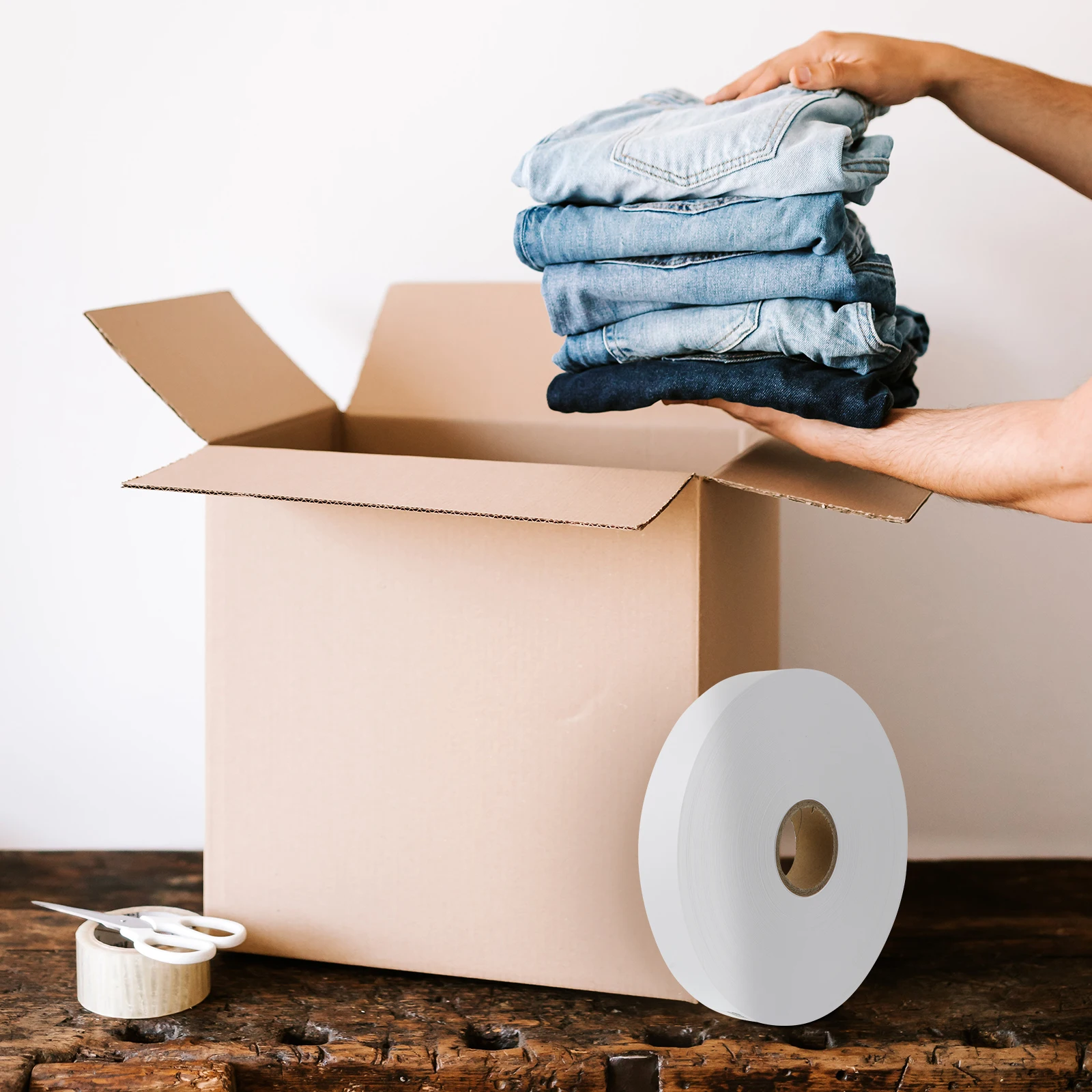 20x200 Białe, włókninowe etykiety do ubrań, naklejki z rozmiarem do naprasowania na koszulki, znaczniki do tkanin wielokrotnego użytku, etykiety do segregatorów