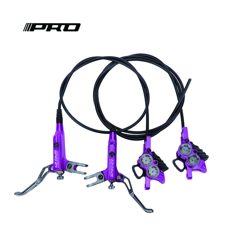 IIIPRO mountain bike hydraulic brake 800/1550mm left front right rear hydraulic brake mtb 4 piston AM DH bicycle Brake Pad 1 Pcs