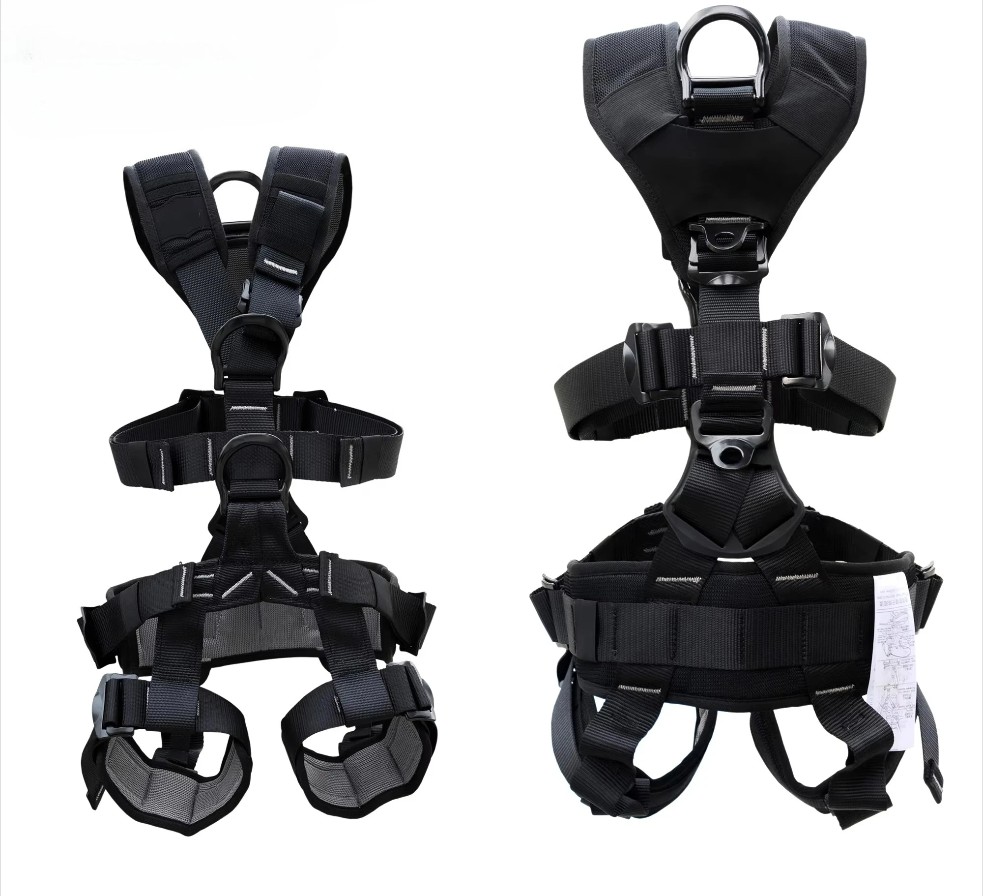 Fall Protection CE Certified Full Body Harness, Climbing Safety Gear, 100% Secure Fit