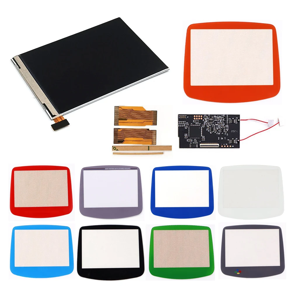 Kit de pantalla táctil LCD retroiluminada GBA V2 IPS para GameBoy Advance GBA sin soldadura