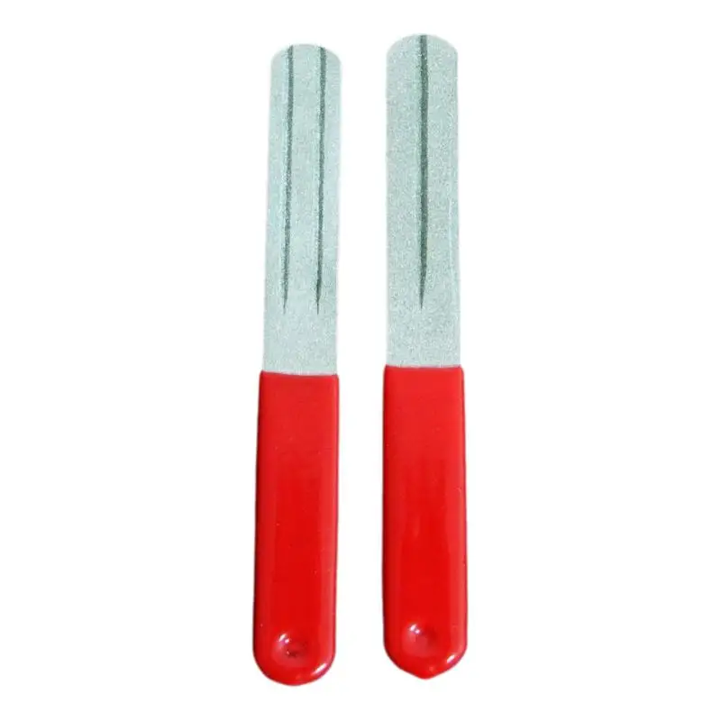 1Pcs Anti-skid Portable Three Grooves Sharpeners Adamas Fishing Hook Sharpener EDC Grinder Accessories For Fishing Tools