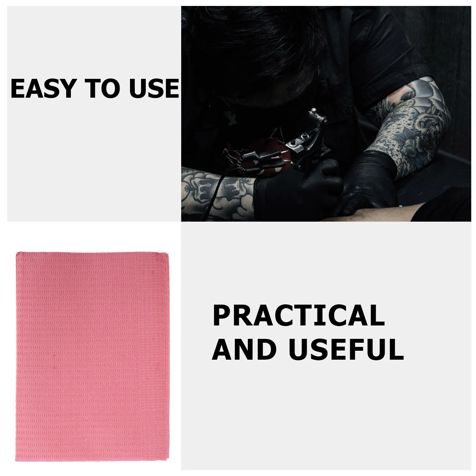 

125Pcs Pad Disposable Waterproof Practice Mat Skin-Friendly Absorbent Clean Table Cover for Beauty Supply