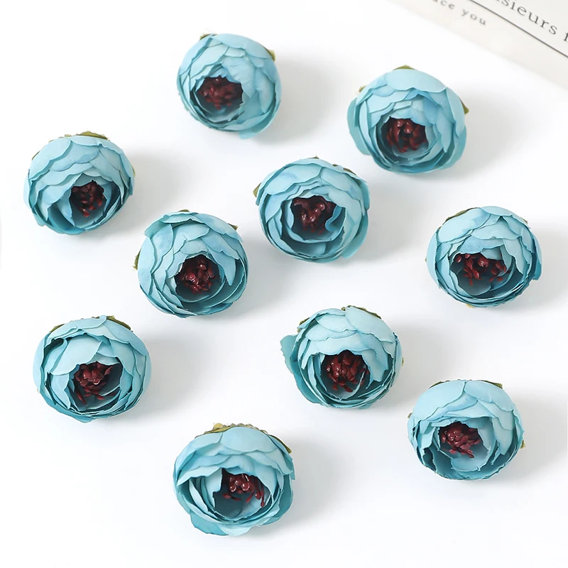 5/10/20 Stück Rosen Künstliche Blumen 3 cm Gefälschte Blumenköpfe für Heimdekoration Hochzeitsdekoration DIY Kranz Scrapbook Handwerk Geschenkbox – Detail 8