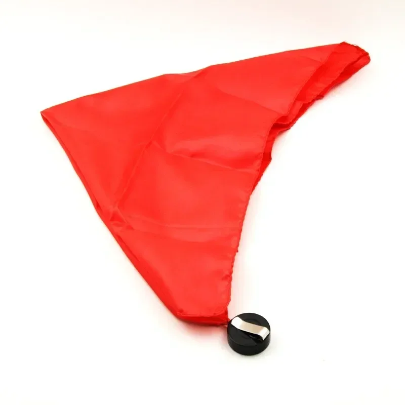 Trucos de magia de seda a través de bastón de 35x35cm, accesorios de calles mágicos profesionales, accesorios para trucos de ilusión