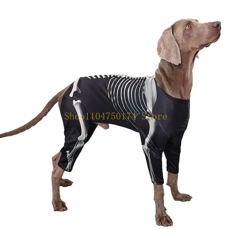 الكلب هالوين زي البلوز هوديس قميص جميع السلالات مهرجان الهياكل العظمية الزي أعلى بيع