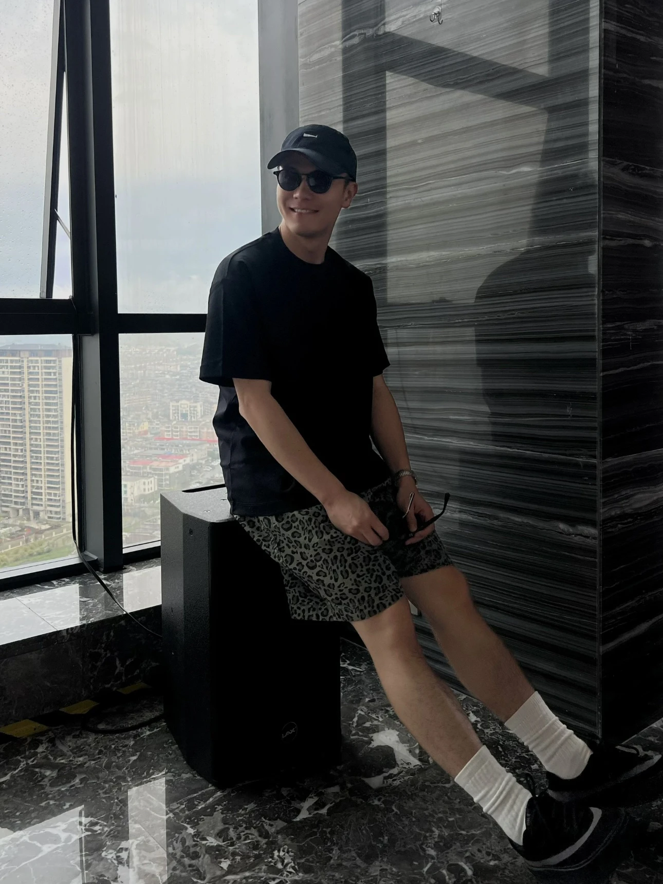 

American Retro Camouflage orts Men's Street Sle Casual Loose Trousers with Dstring Youth Summer Faion Leopard Print