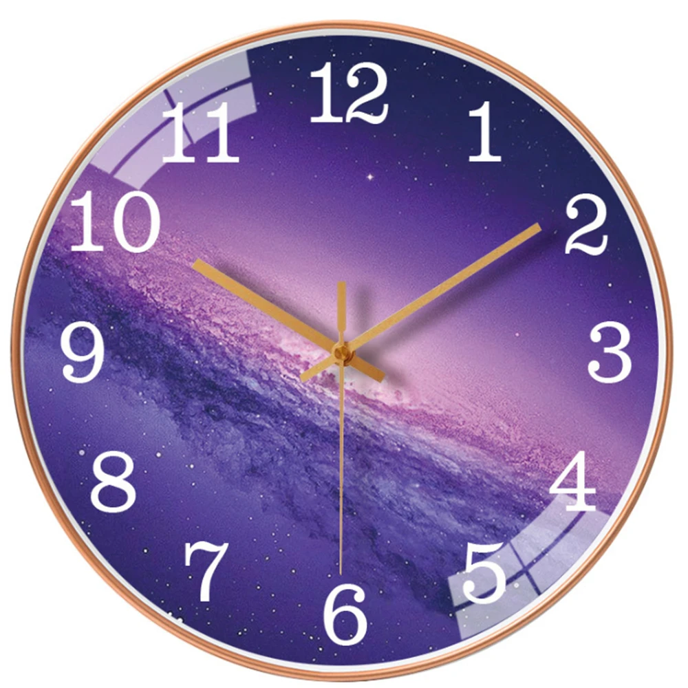 10 Inch Nordic Landscape Wall Clock Bedroom Silent Hanging  Cartoons Round WallClock Office Art Quartz Horologe Home Decor