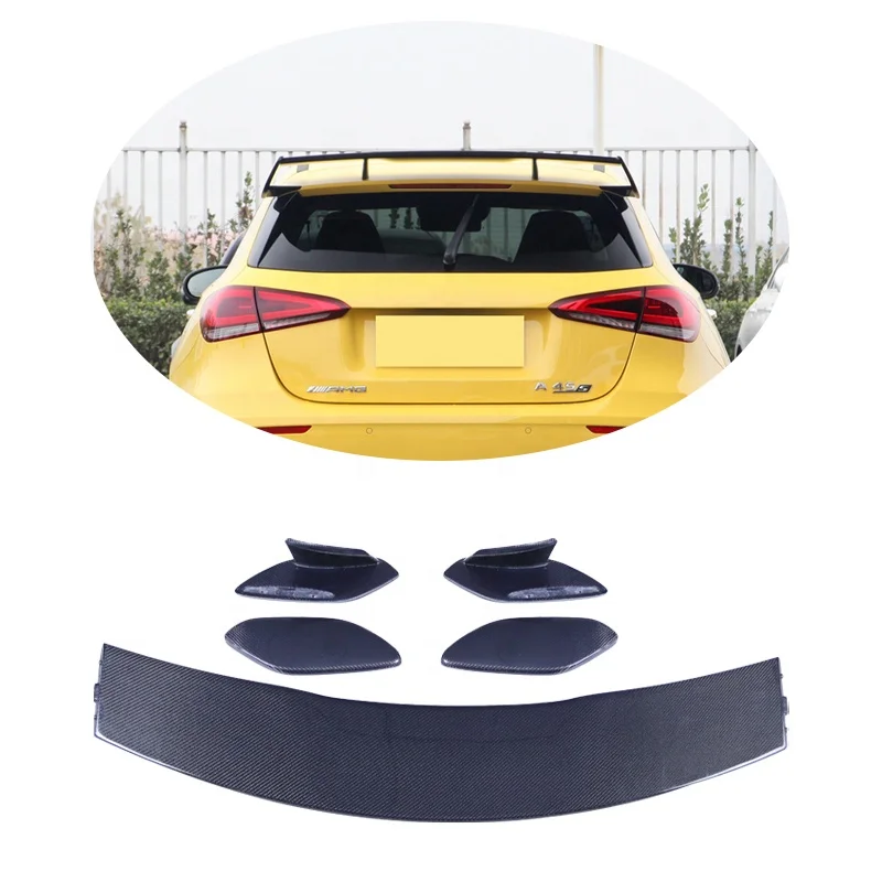 

For a Class W177 A35 2018+ Rear Roof Spoiler Best Selling Car Cover Parts Carbon Fiber Rear Wing Spoiler