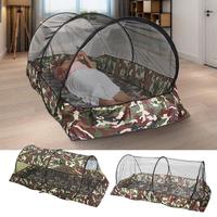 Folding Portable Mosquito Net Trips Mesh Tent With Zipper Outdoor New Camping Mosquito Net Tent With Bottom For Trips Single Bed