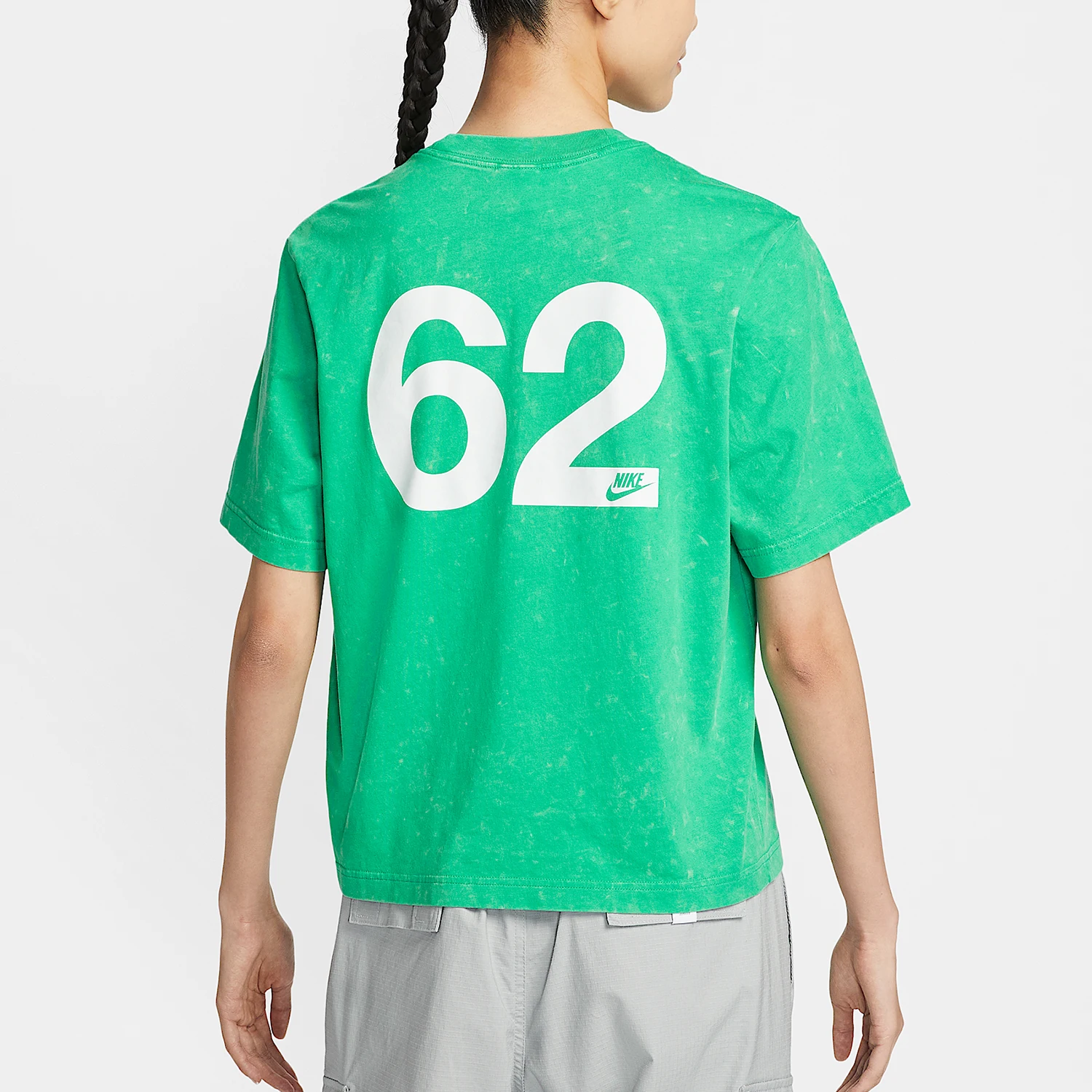 Nike genuine Sportswear women's letter printed breathable short sleeved shirt IF0623-324