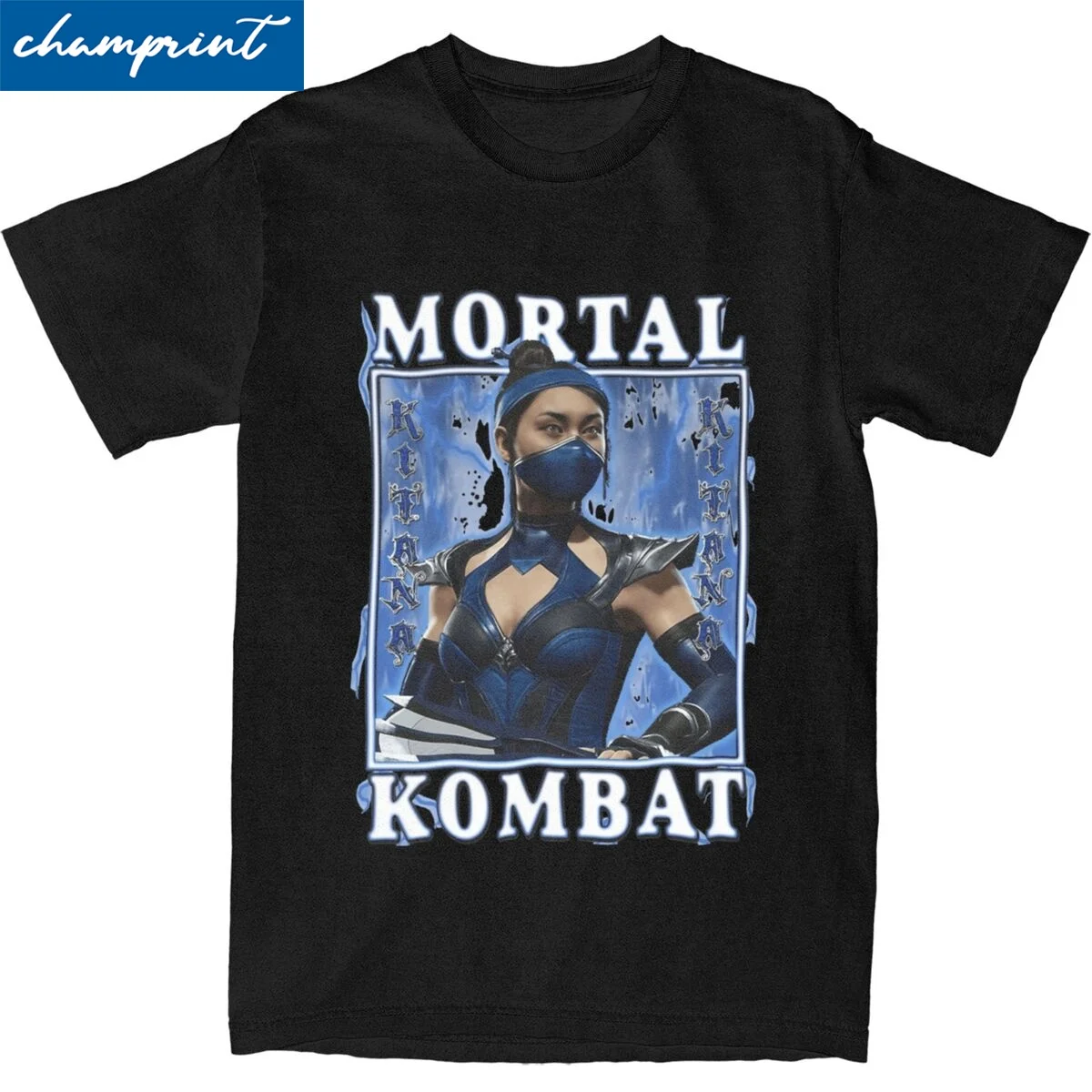 Men Women's Mortal Kombat Kitana T Shirt Pure Cotton Tops Funny Short Sleeve Round Collar Tees Graphic T-Shirt