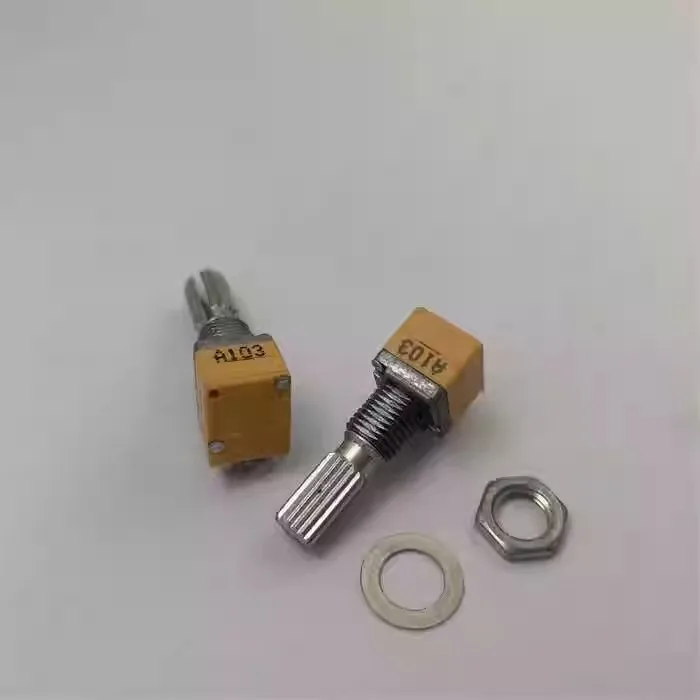 2PCS RK097G DUPLEX POTENTIOMETER A10K SHANK LENGTH 20MM FLOWER