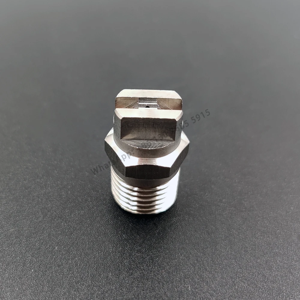 شحن مجاني 1/8 "1/4" 15 ~ 110 درجة SS304 مروحة مسطحة HVV HU فوهة الرش ، تنظيف المصنع الصناعي ، غسل إزالة الغبار