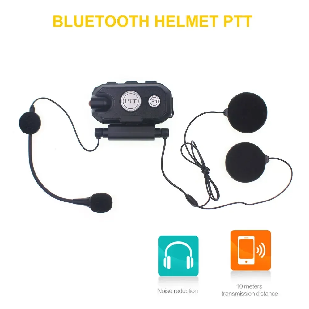 Hands-free PTT Headset Helmet Wireless Headphones HB880 For Motorcycle Helmet Locomotive Helmet Headset Two Way Radio
