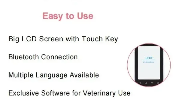 UC-32B Vet Portable Urine Analyzer Automatic Palmtop Strip Auto Recognize Urine Chemical Machine For Veterinary Use