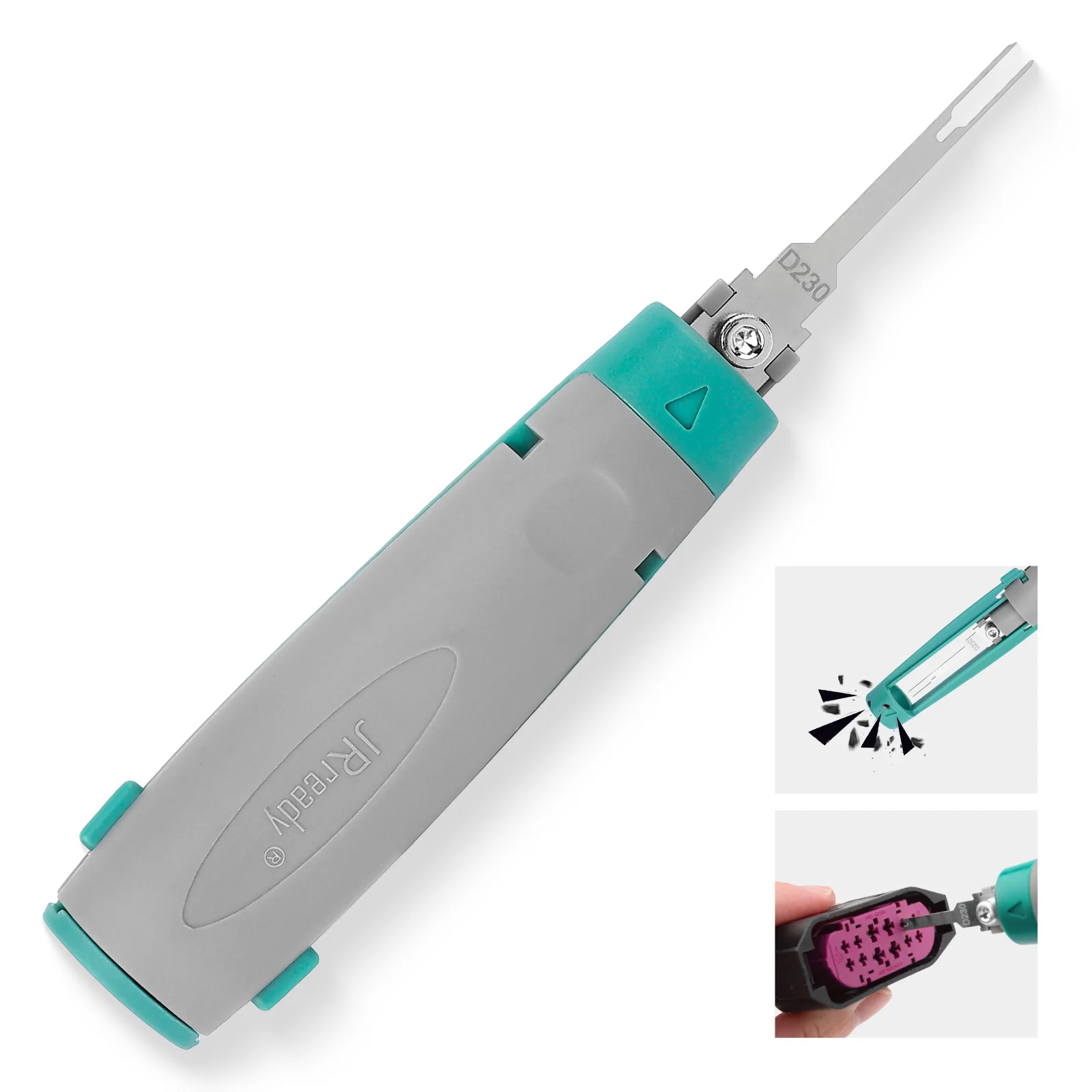 JRready JRconDRK-D230 Dual-Pin Extraction Tool Applicable to Volkswagen, Audi, Skoda Series Automotove Connectors.