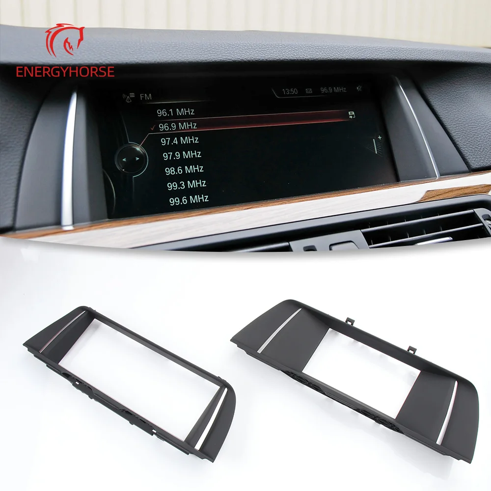 Car Radio Fascia Panel Display Screen Trim For BMW 5 Series F10 F18 After July 2013 65509301374 65509301373