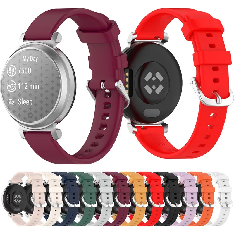 14mm Sports Bracele Silicone Strap For Garmin Lily 2 High Quality Replacement Band Accessories Watchband