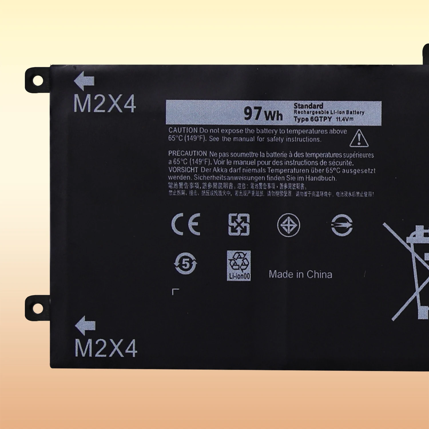 6GTPY Laptop Battery For DELL XPS 15 9570 9560 7590 For DELL Precision 5520 5530 Series With Free Tools