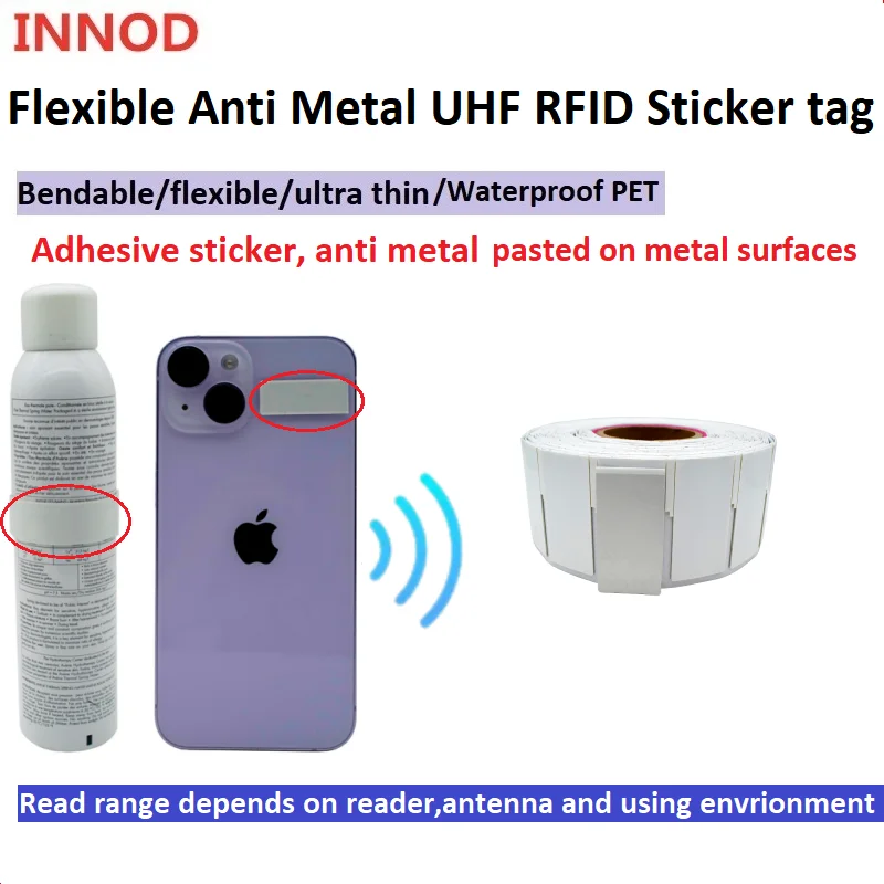 

860-960mhz UHF frequency electronic tag U8 U9 chip UHF 915M 6C protocol RFID label sticker for warehousing asset management