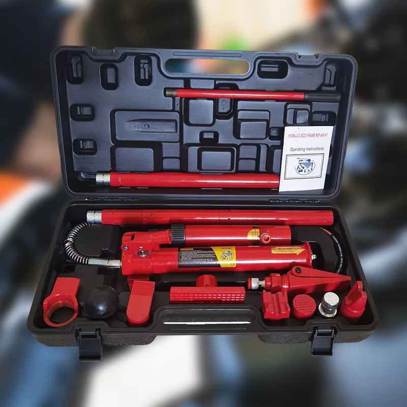 

10T Separated Hydraulic Jack Vehicle Set Manual Auto Body Repair Jack Heavy Duty Sturdy Durable For Auto Repair Shops 4S Stores