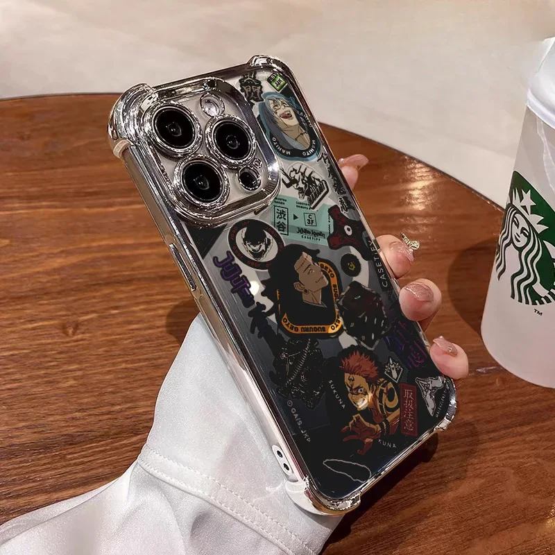 حافظة لهاتف هواوي P40 P30 Pro Lite Honor 50 NOVA 9 غطاء ياباني أنيمي Jujutsu Kaisen Gojo تصفيح وسادة هوائية مضادة للسقوط طلاء ناعم #6