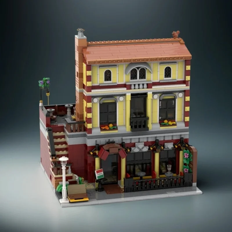 2391pcs MOC Modular Buildings Pizzeria 10312 Jazz Club Alternative Build Model Christmas Gift DIY Set Home Decor