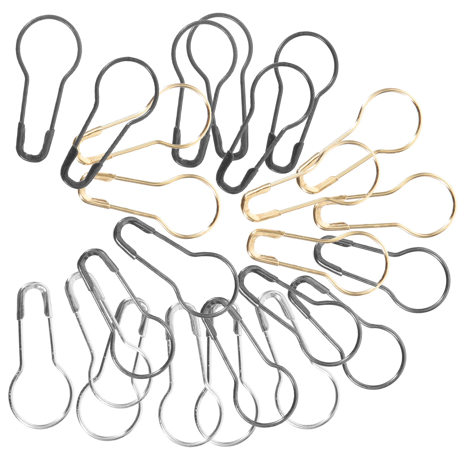 

400Pcs Metal Safety Pin Gourd Design Multi-Use Mini Clip DIY Craft Sewing Fix Clothes Safety Pin Metal Small Brooch