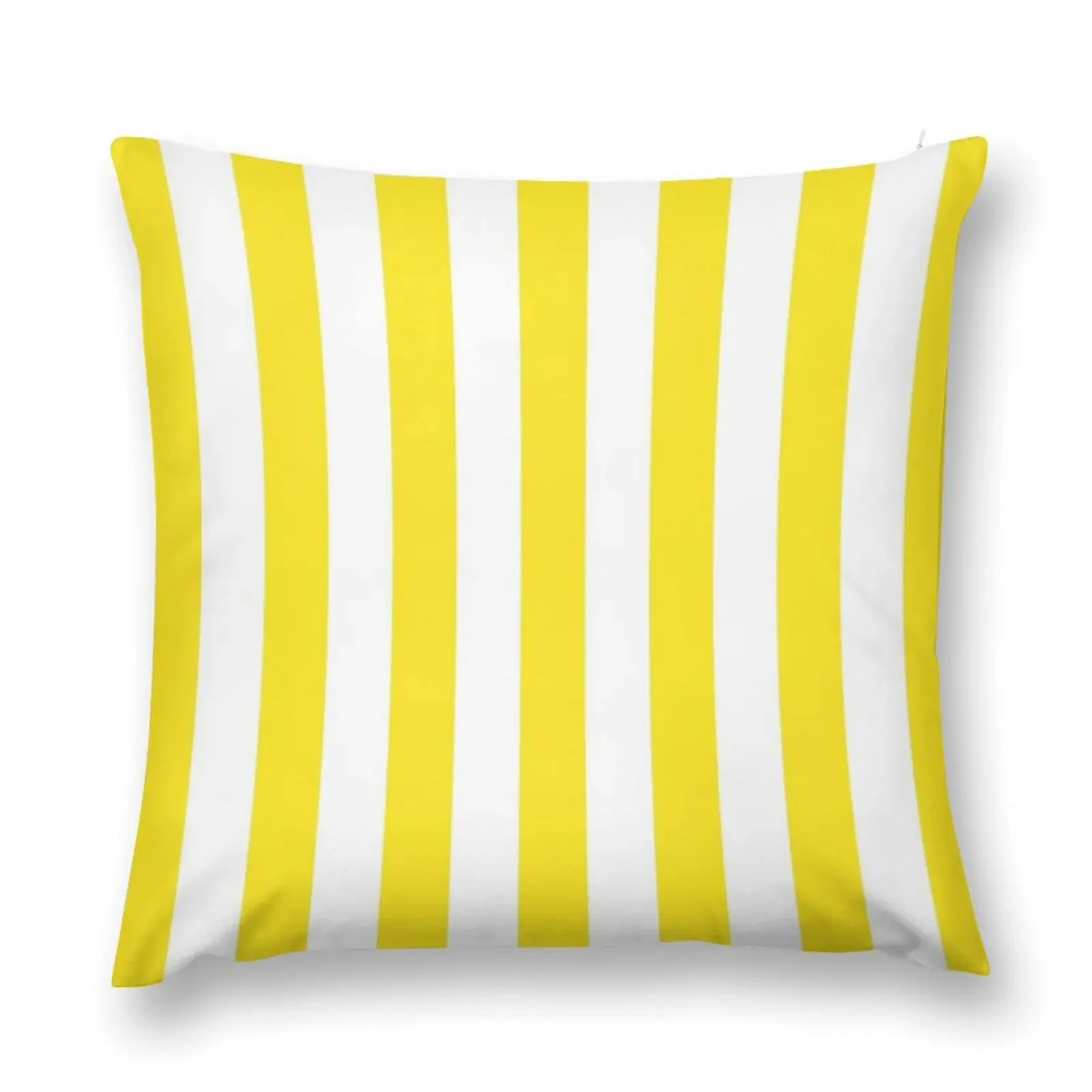 Yellow and White Deckchair Stripe Pattern Throw Pillow Elastic Cover For Sofa autumn decoration covers for pillows pillow