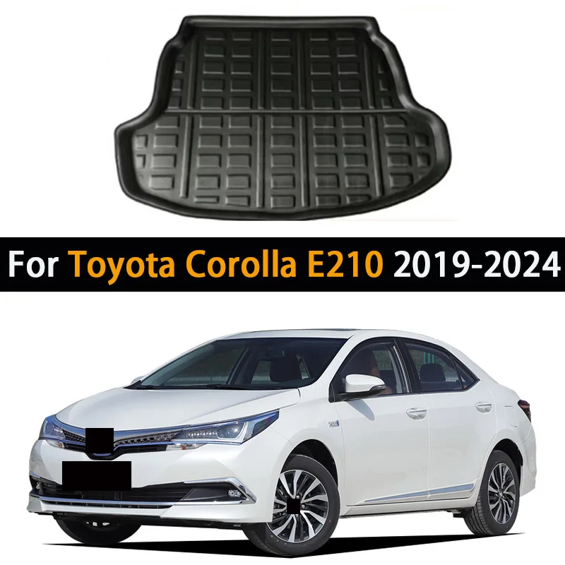 

For Toyota Corolla E210 Sedan 2019-2024 2020 2021 Car Rear Trunk Mat Waterproof Floor Liner Parts Tray Boot Carpet Accessories