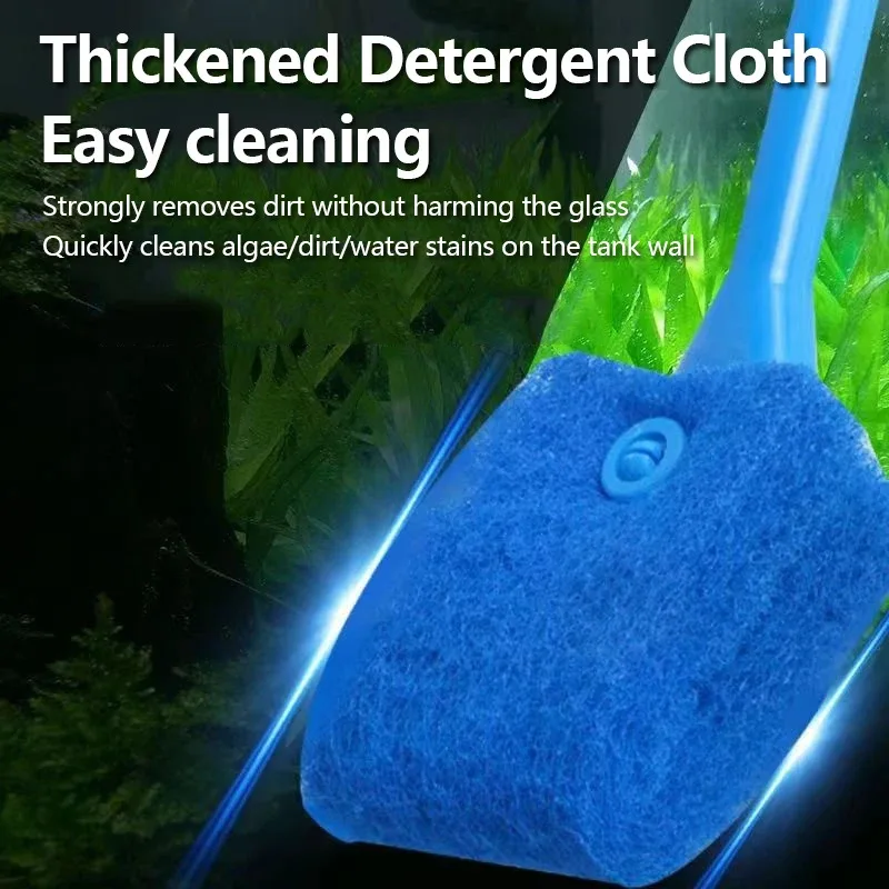 خزان الأسماك الزجاج فرشاة تنظيف النباتات العائمة تنظيف نافذة الطحالب كشط الإسفنج الملحقات حوض السمك أداة تنظيف خزان الأسماك #3