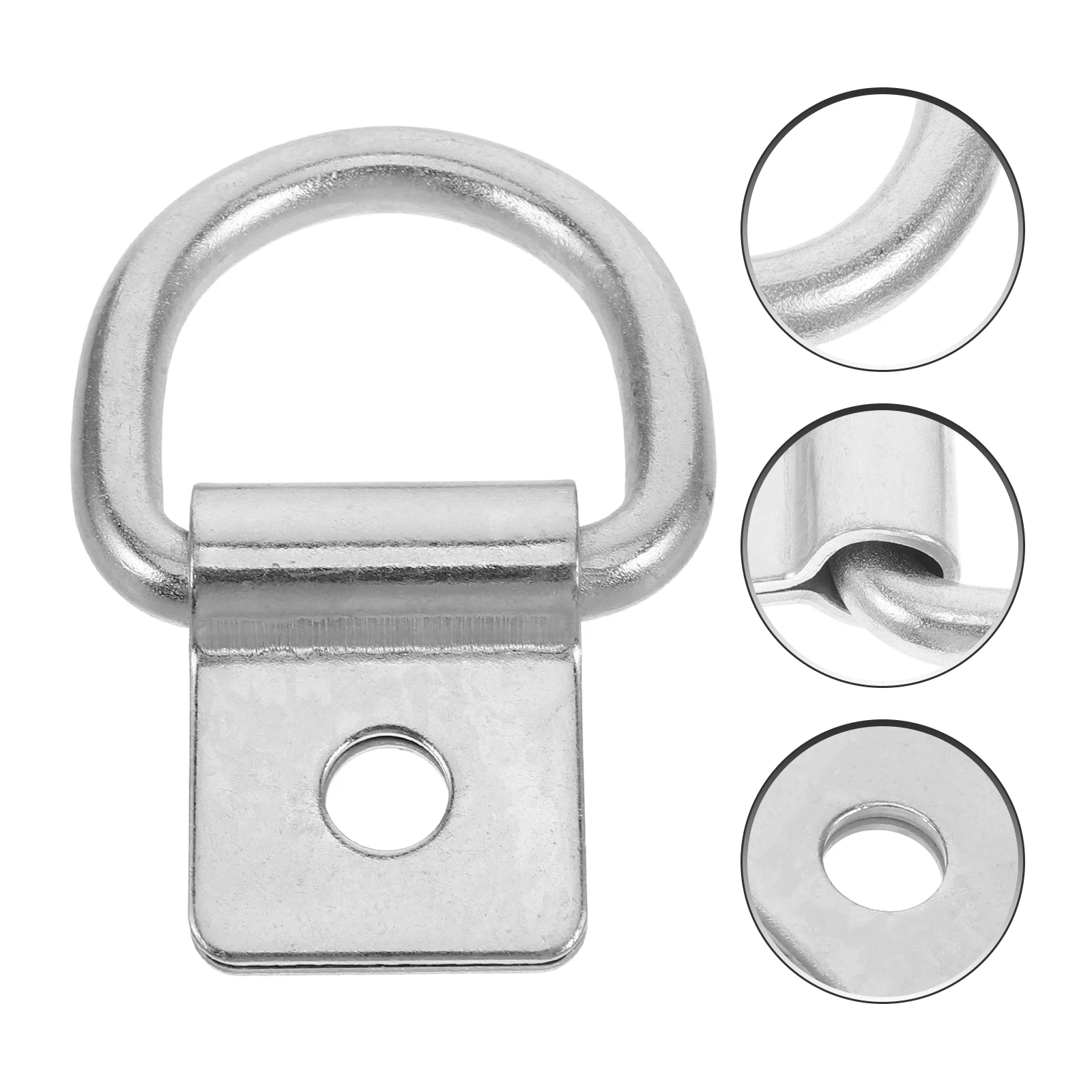 

Heavy Duty Ring Mounts Car Front Tow Hooks For Trucks Trailers Cargo Recessed Tie Down Anchors, Weldable Trailer Bed D