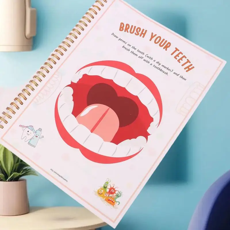 Creative Human Anatomy Busy Book Children's Fun Learning Picture Album With Illustration Learning Planner