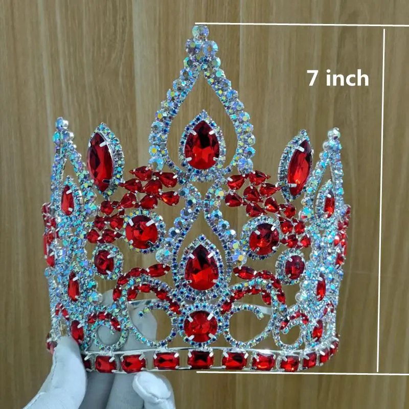 Crystal Queen Tiaras and Crowns Beauty Pageant Crown For Women Head Crown