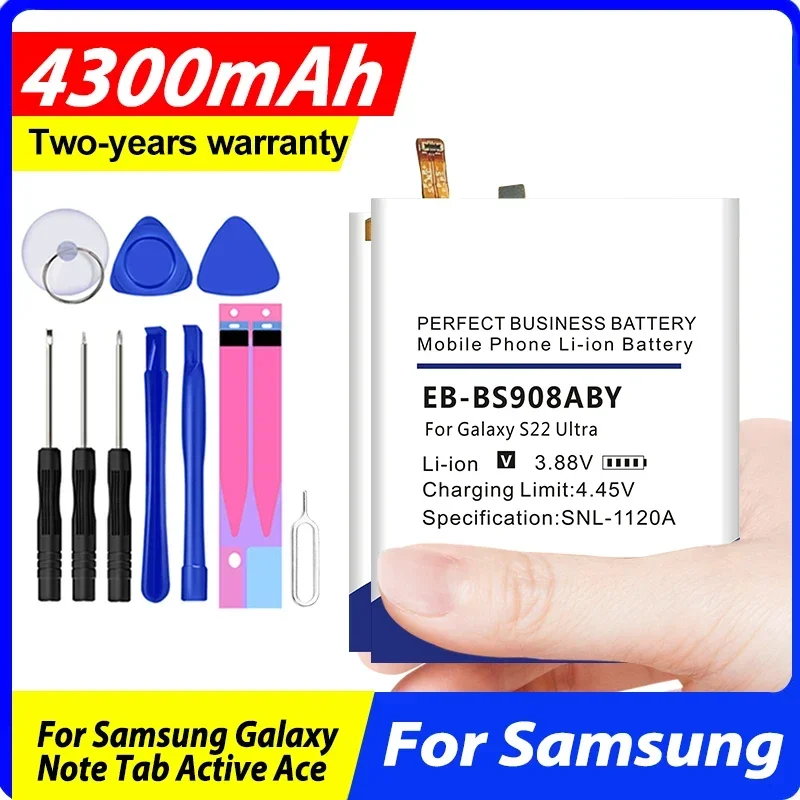 EB-BS901ABY EB-BM526ABS Battery For Samsung Galaxy Note Tab Active Ace S5830 T365 4 A22 A23 F23 S22 M52 A53 Plus Ultra 5G + Tool