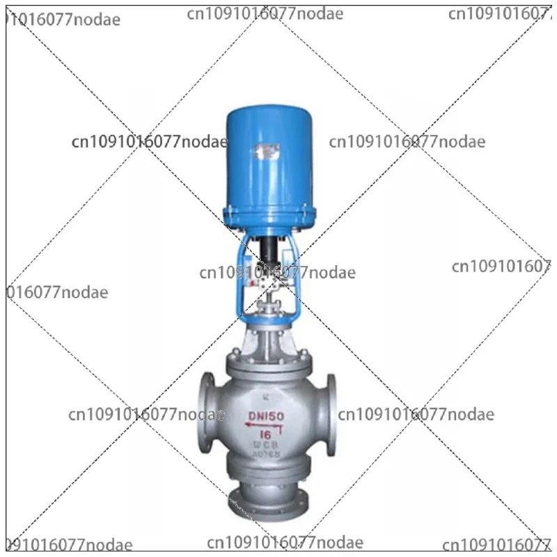 Brass Carbon Steel or Stainless Steel Electric 3 Way Mixing Diverting Globe Control Valve
