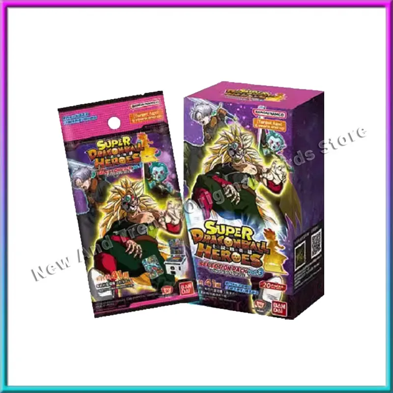 Bandai Genuine Super Dragon Ball Hero 03 Anime Character Game Hobby Collection Card Children's Toys Holiday Gifts for Boys