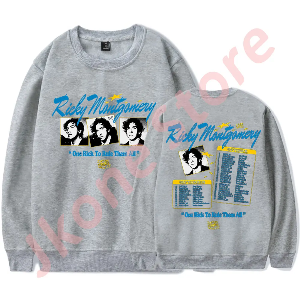 Ricky Montgomery One Rick To Rule Them All Tour Merch Crewneck Sweatshirts Cosplay Women Men Fashion Long Sleeve Tee