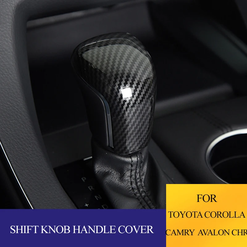 For Toyota Camry CHR CH-R Corolla E210 2019-2023 ABS Lever Shifter Gear Shift Knob Cover Trim Sticker Accessories