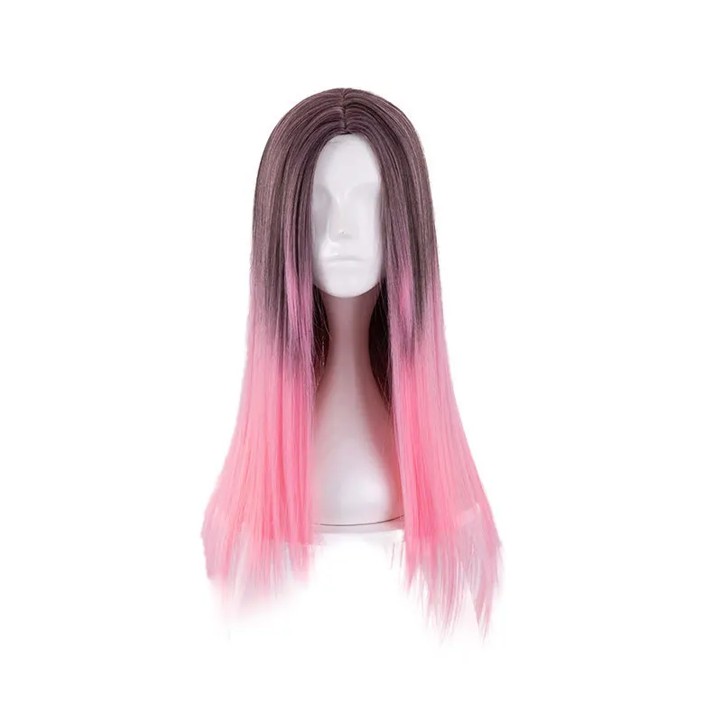 Japanse Harajuku stijl Lolita / dagelijkse pruik / zijscheiding / kleurverloop cosplay pruik