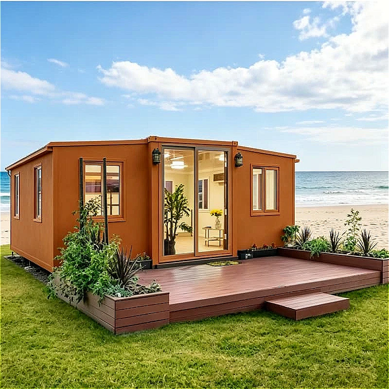 Folding Container House Foldable Tiny Cabin Customized Thermal Resistant Prefab Building for Forest Hunting Lodge Off Grid Sale