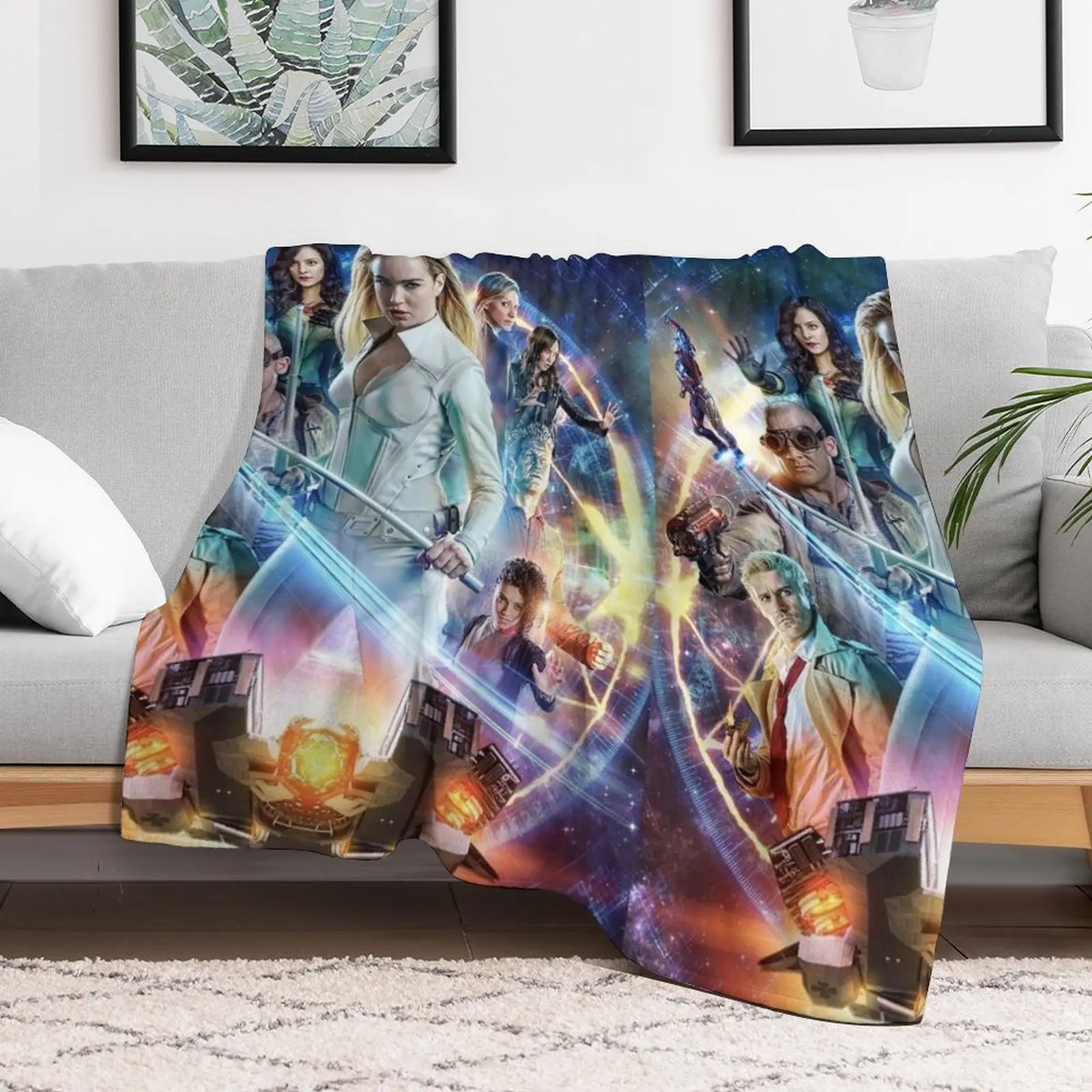 DC Legend of Tomorrow season 4 Poster Throw Blanket Fashion Sofas Flannel Fabric Thermals For Travel Blankets