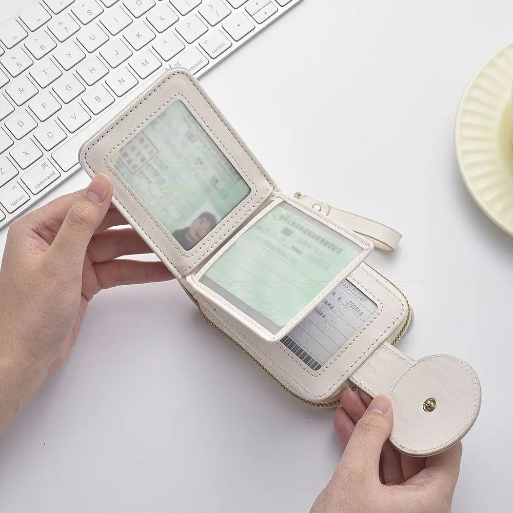 

Модный мультяшный держатель для карт, женский кошелек на молнии, многофункциональный женский кошелек из искусственной кожи с собакой