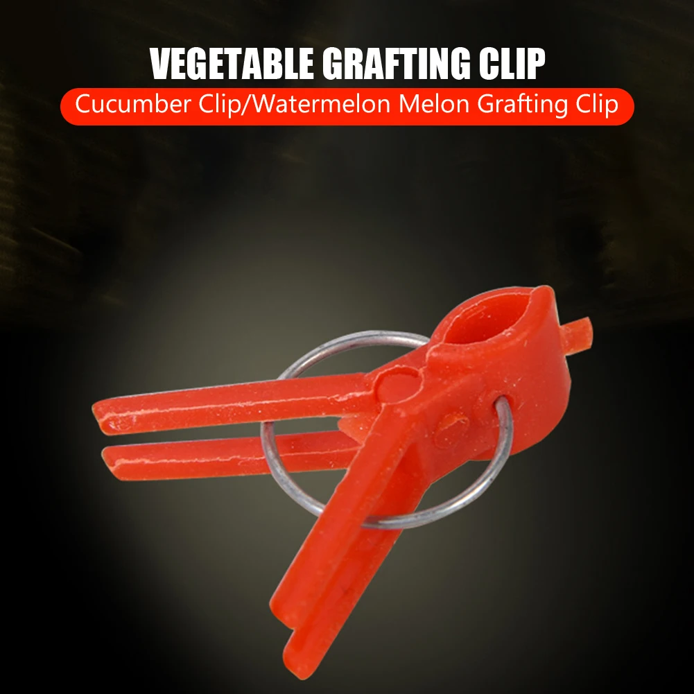 50Pcs Plant Grafting Clip Plastic Gardening Tool Anti-fall Clamp Plant Support Clips for Cucumber Eggplant Watermelon